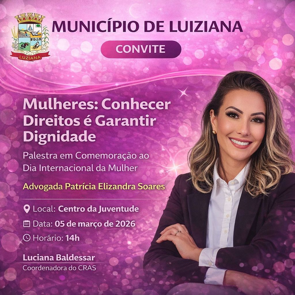 Convite Especial – Dia Internacional da Mulher